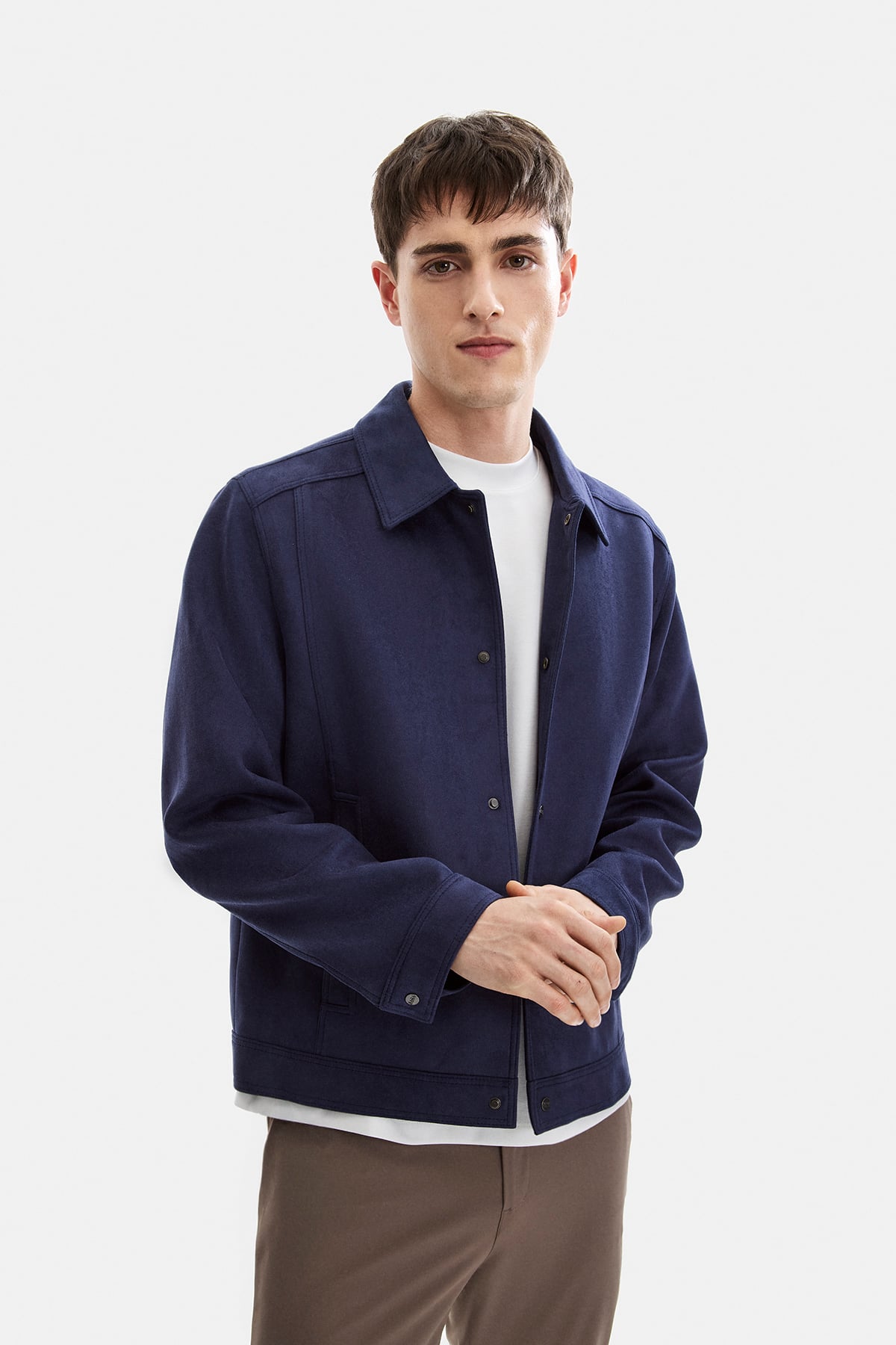 REGULAR FIT SÜET MONT