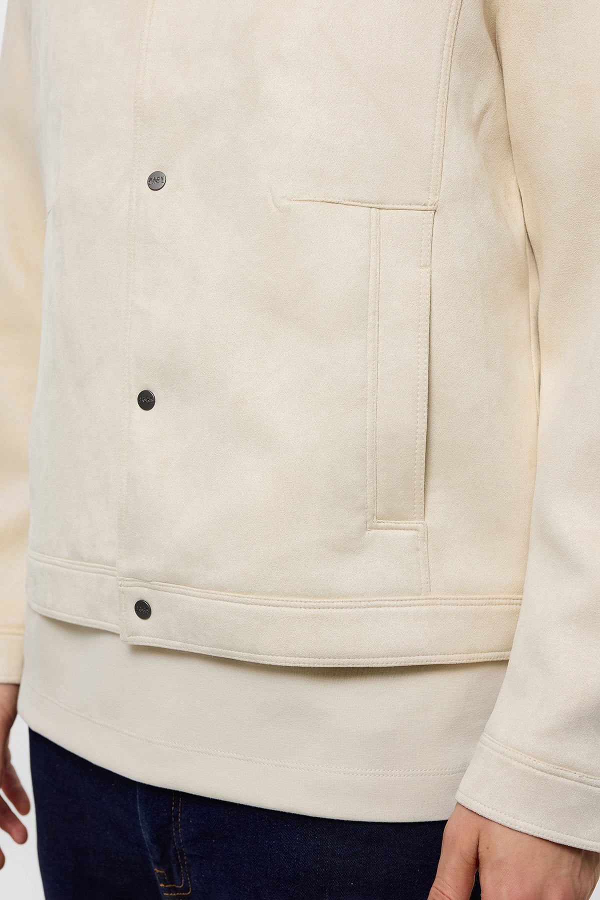 REGULAR FIT SÜET MONT