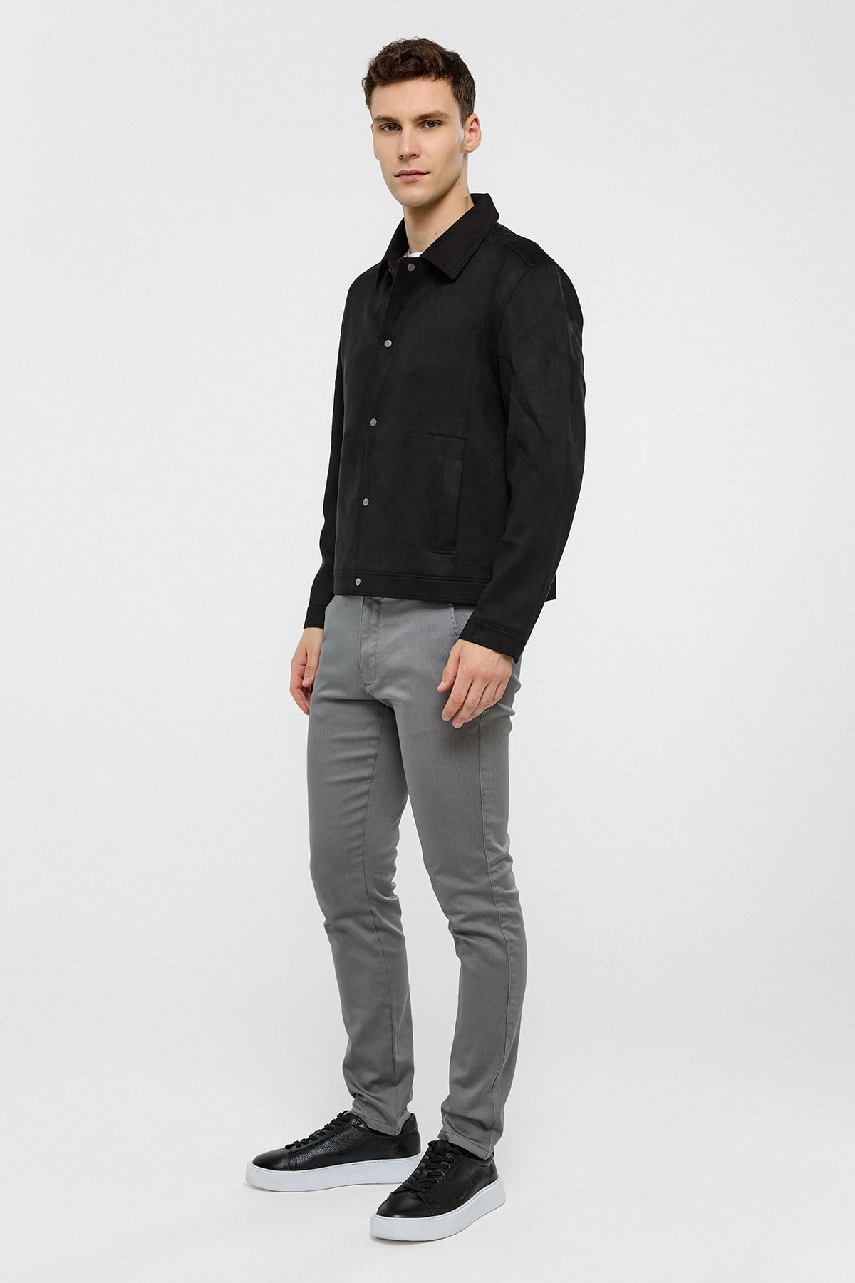 REGULAR FIT SÜET MONT