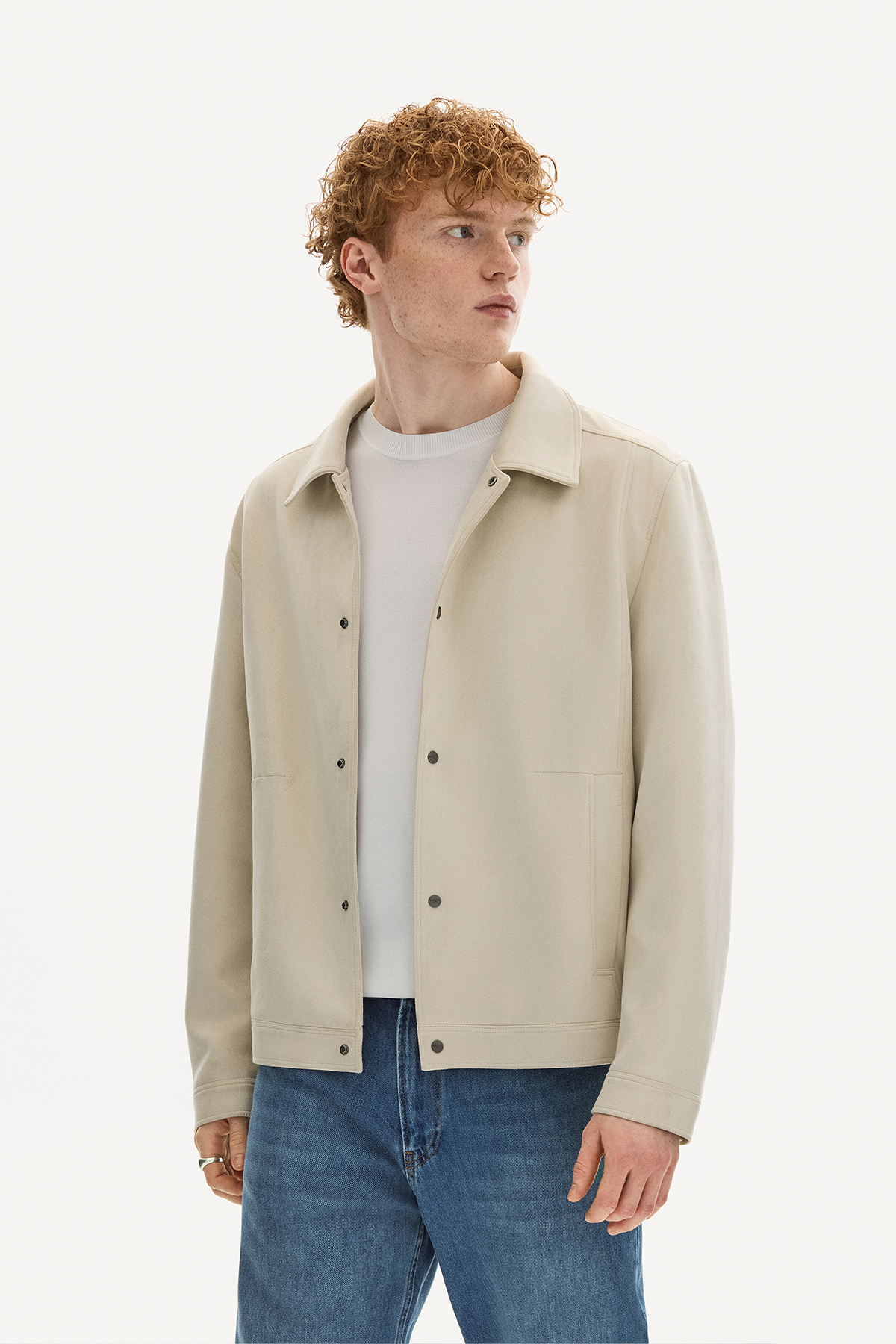REGULAR FIT SÜET MONT