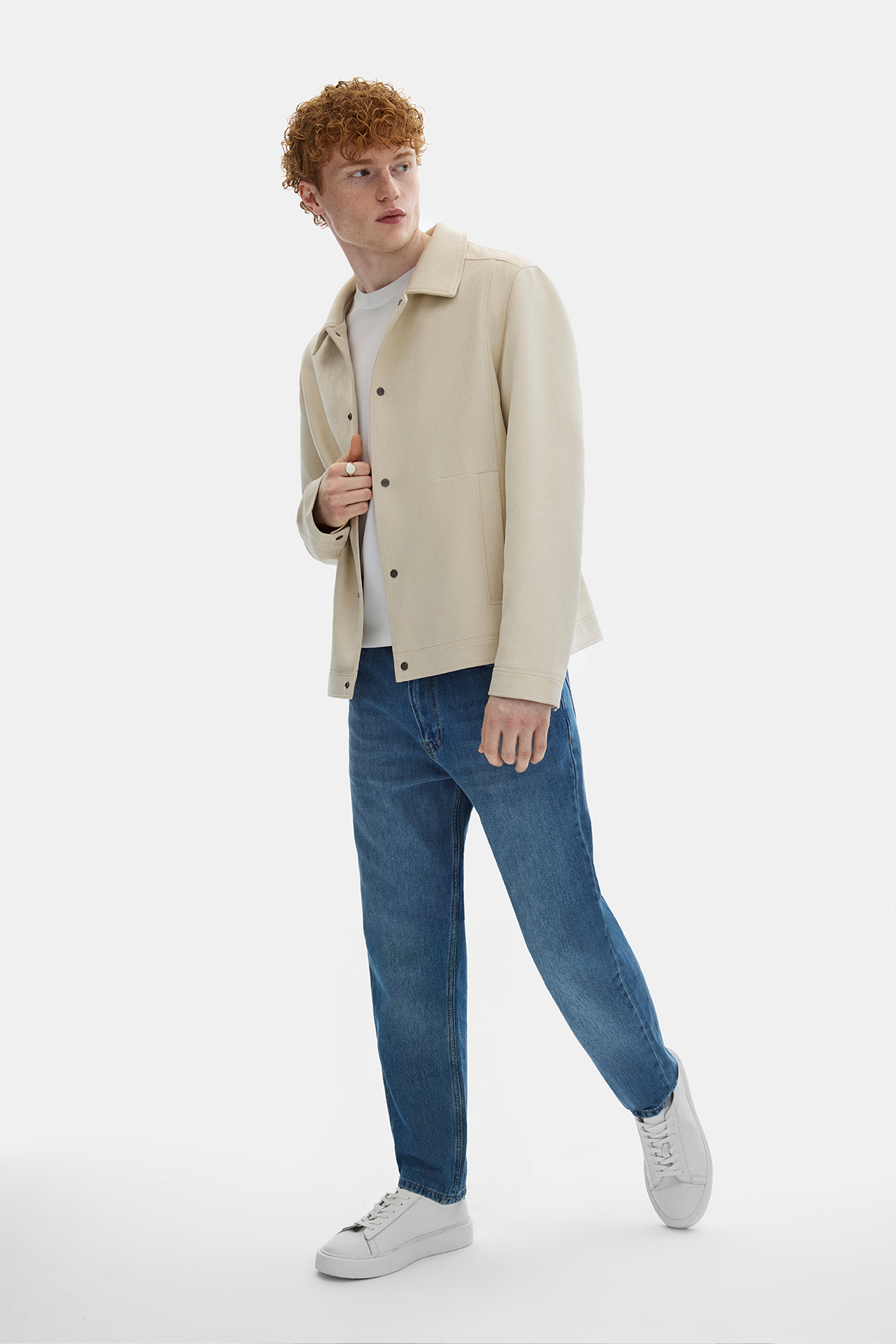 REGULAR FIT SÜET MONT