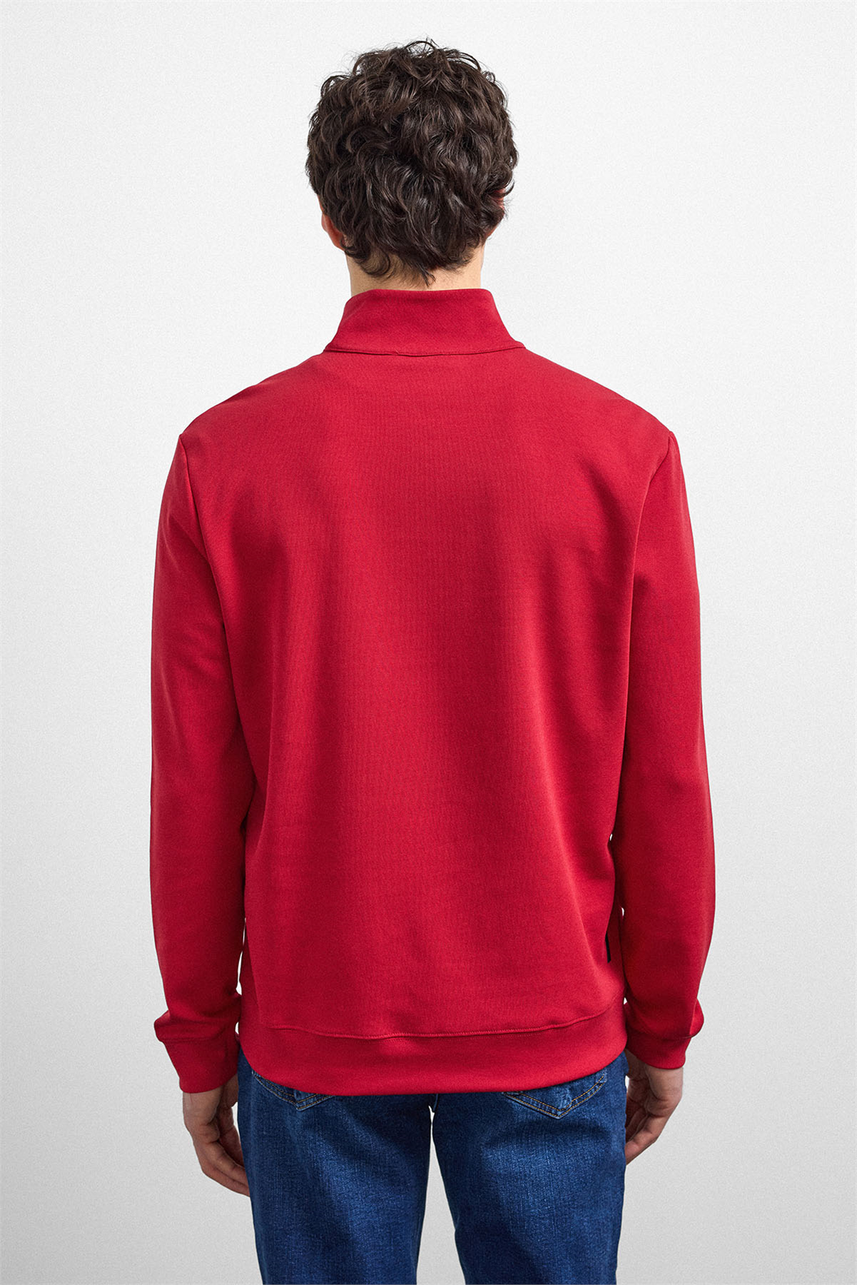 REGULAR FIT YARIM FERMUARLI SWEAT