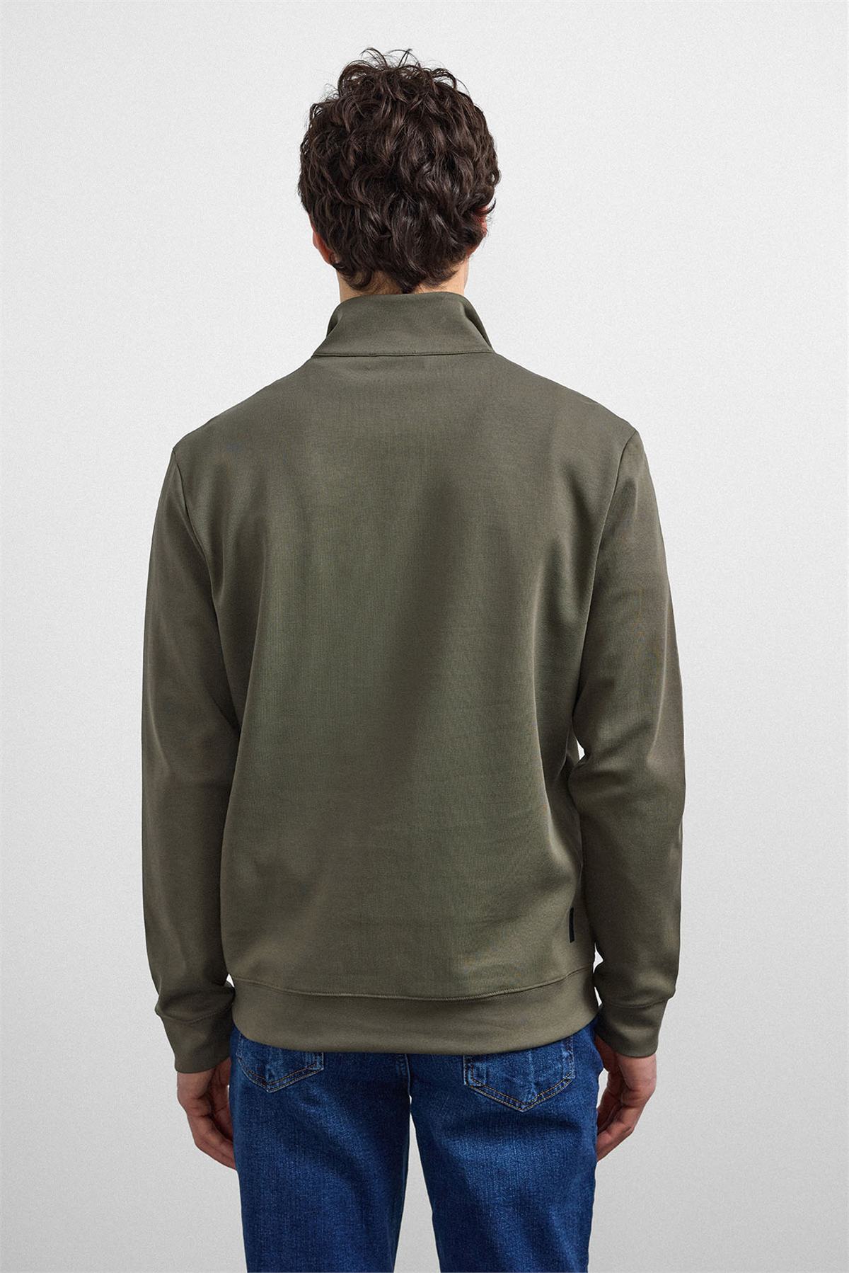 REGULAR FIT YARIM FERMUARLI SWEAT