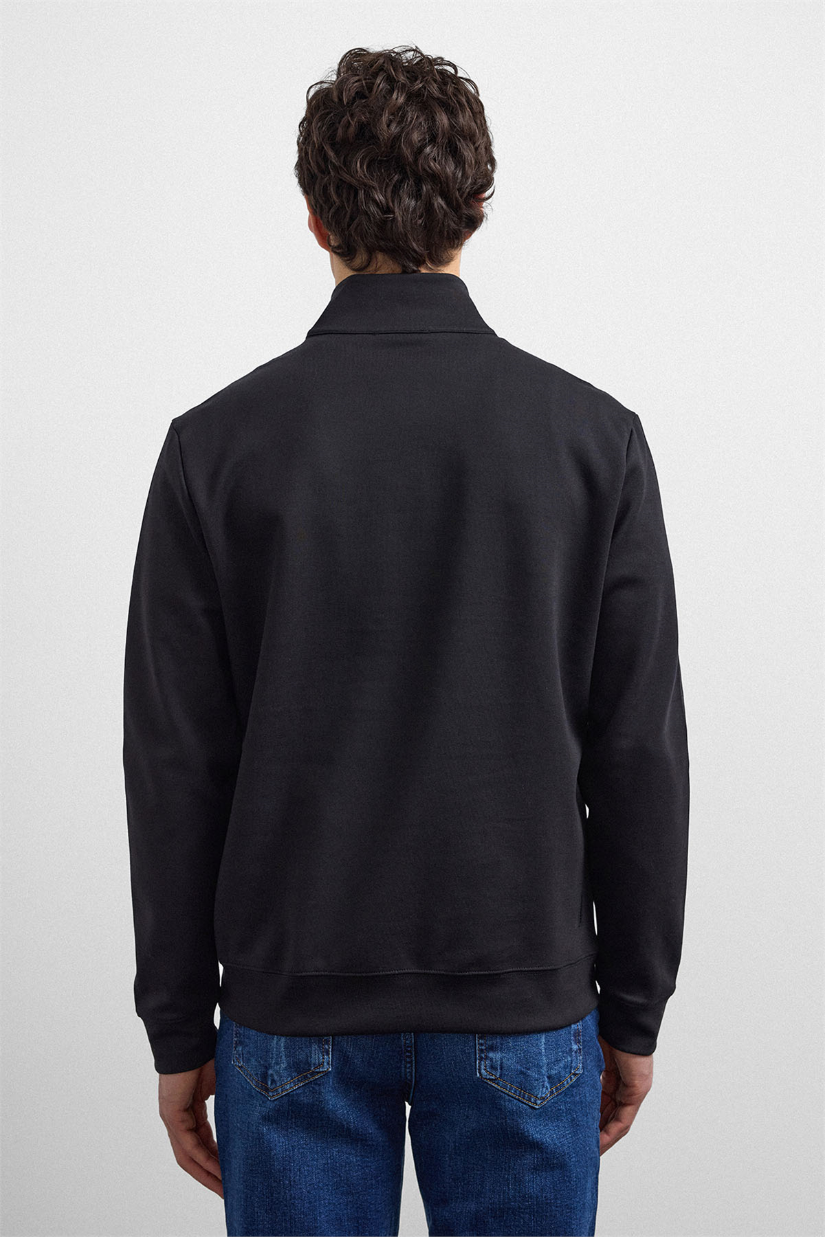 REGULAR FIT YARIM FERMUARLI SWEAT