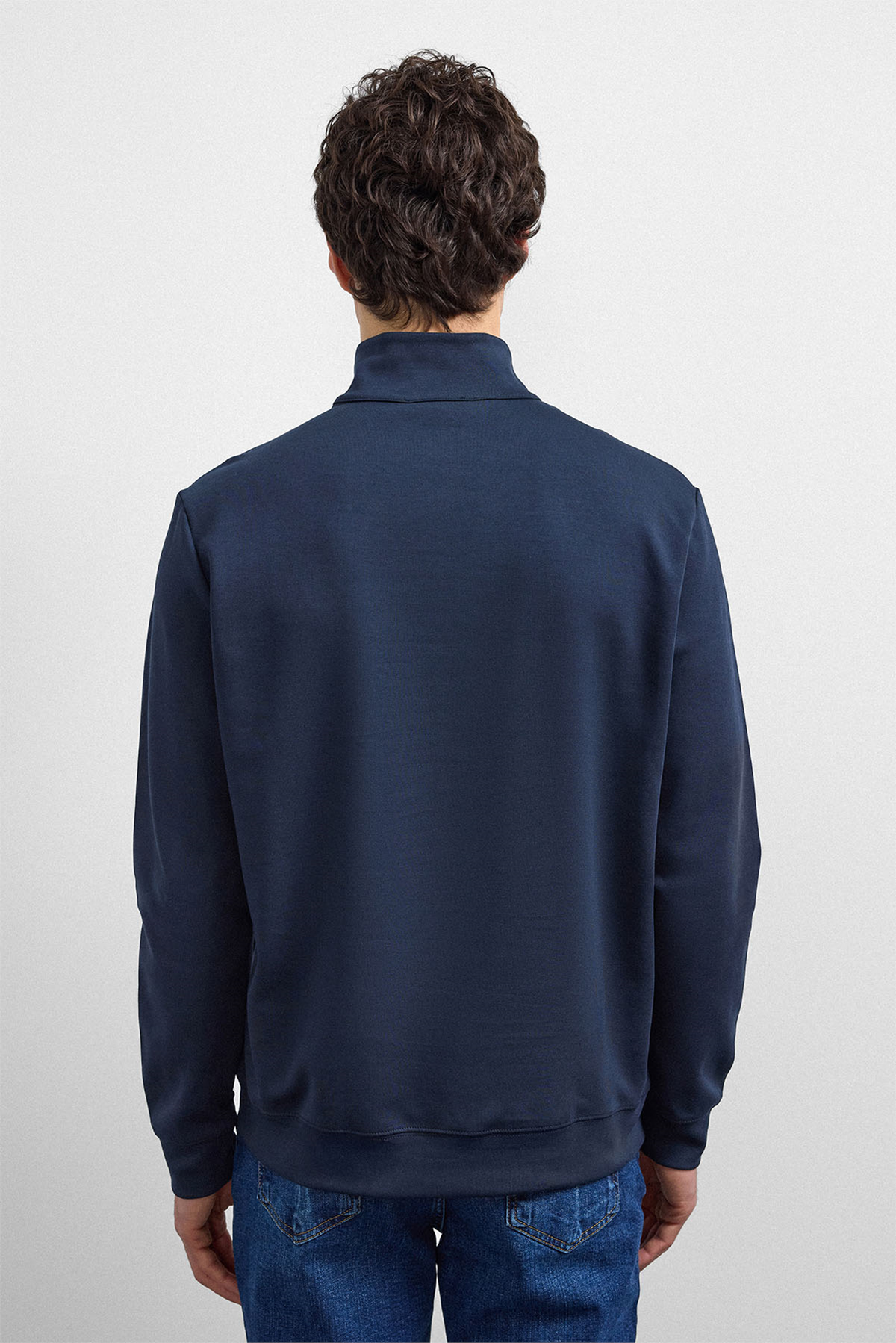 REGULAR FIT YARIM FERMUARLI SWEAT