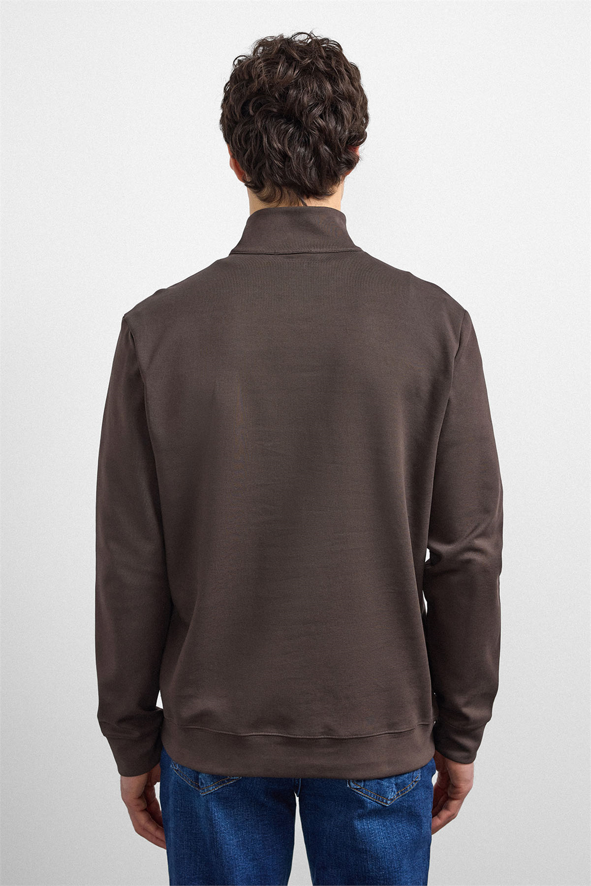 REGULAR FIT YARIM FERMUARLI SWEAT