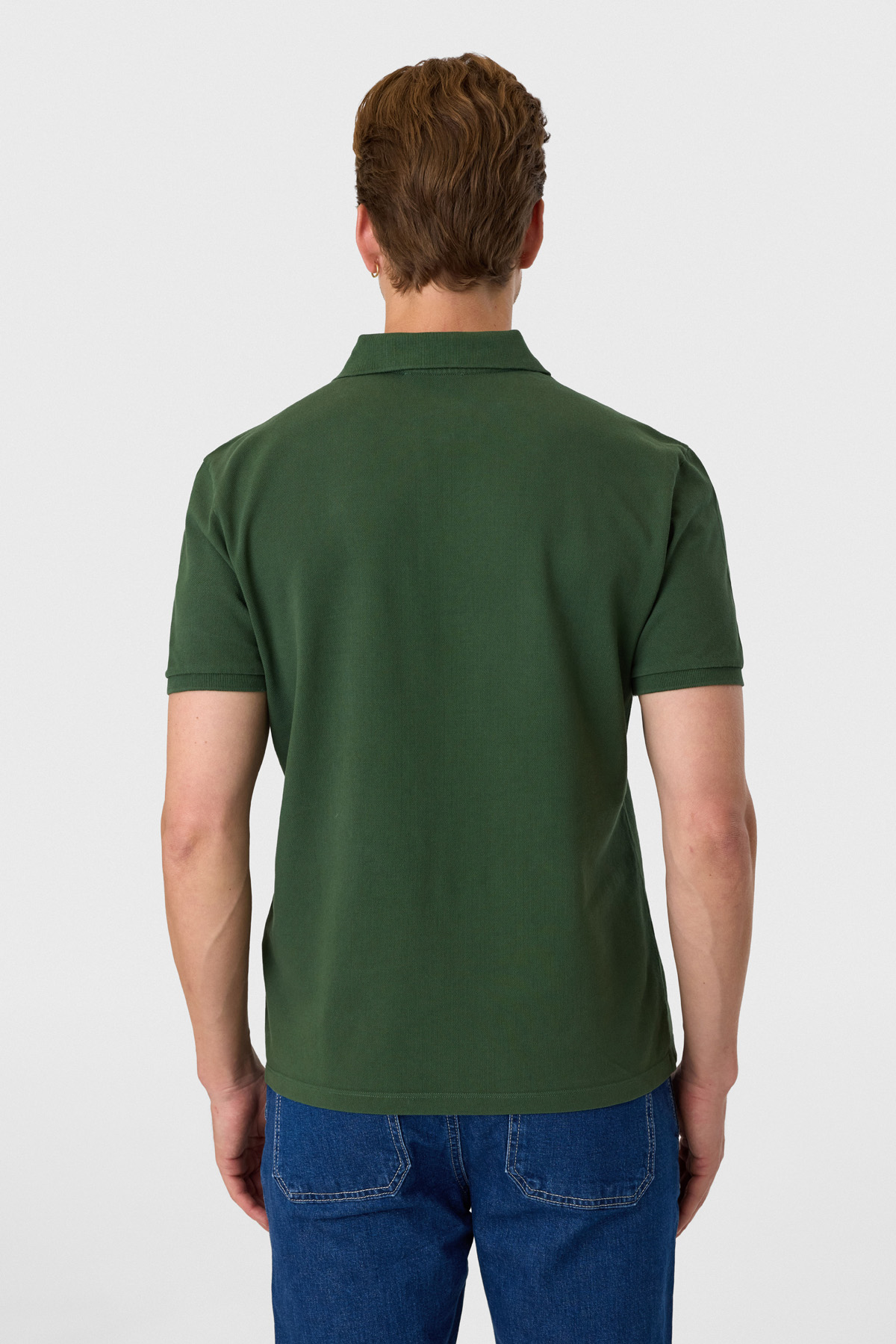 Regular Fit Yeşil Polo Yaka Tişört