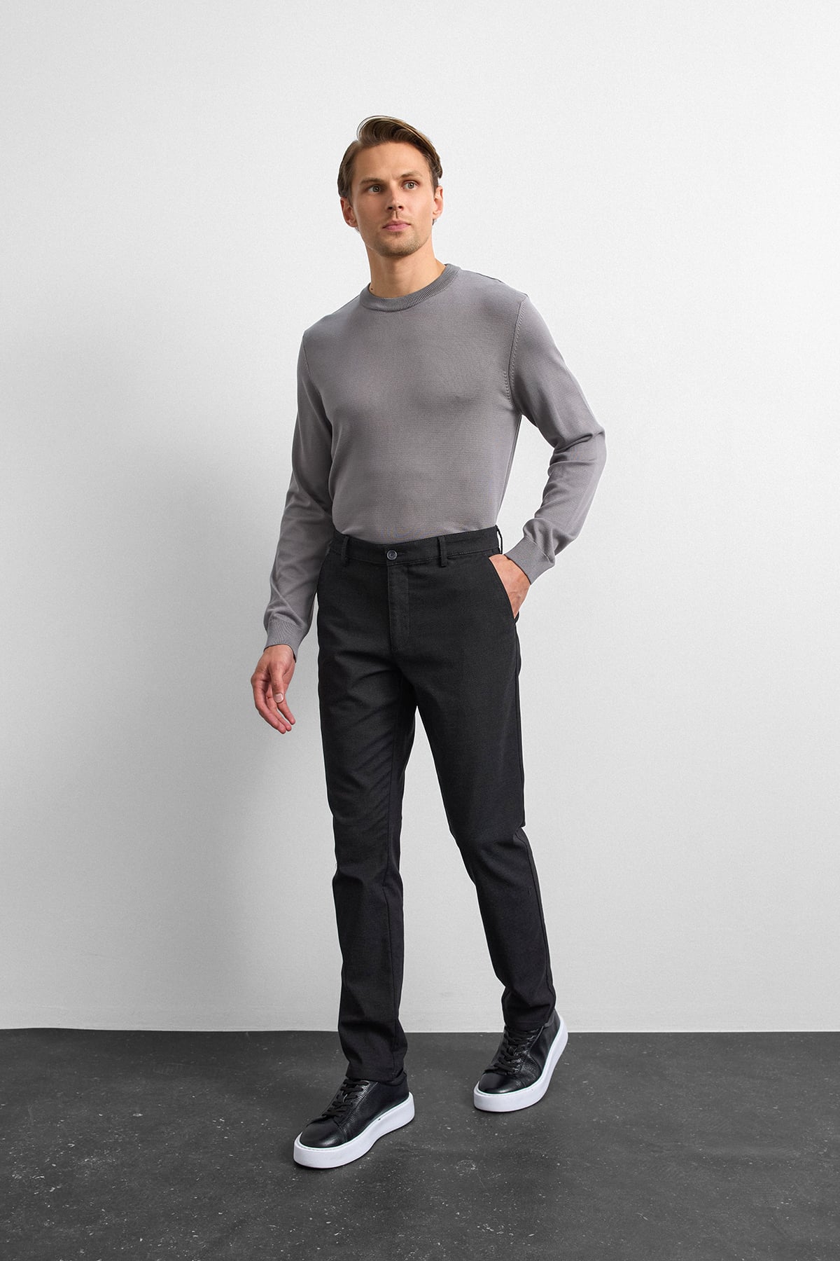 Siyah Chino Pantolon