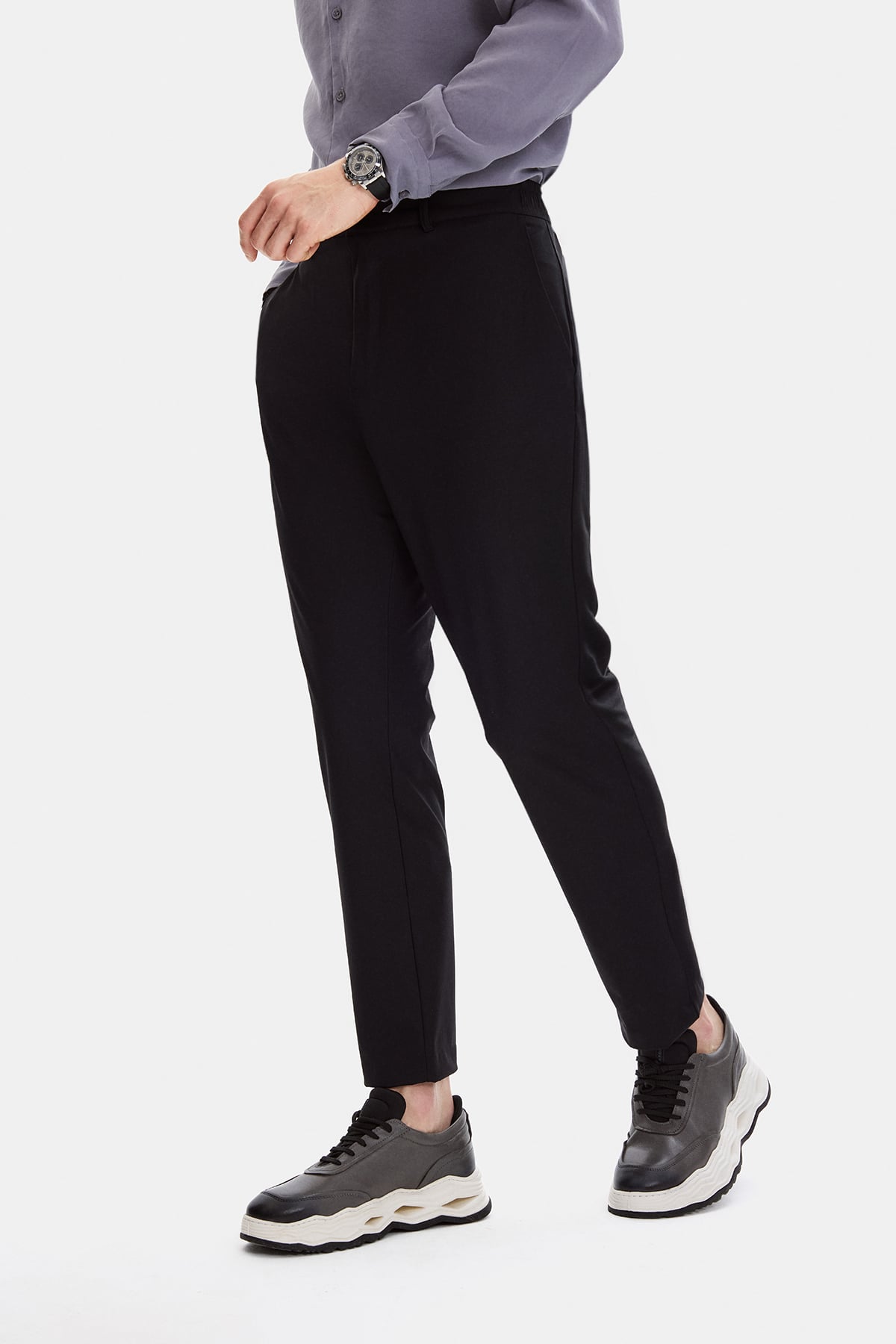 Siyah Comfort Fit Jogger Pantolon