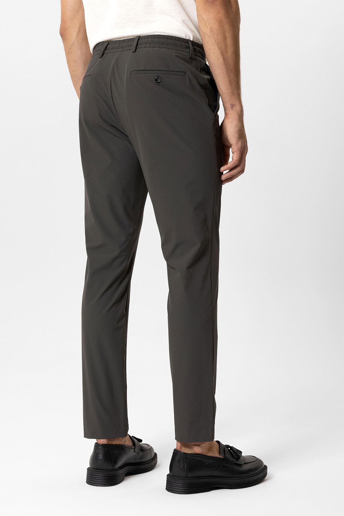 SLIM FIT BEL LASTIKLI PANTOLON