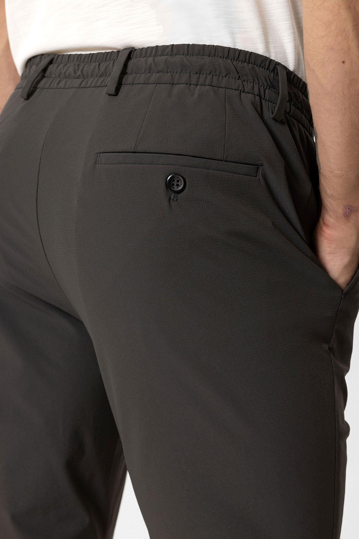 SLIM FIT BEL LASTIKLI PANTOLON