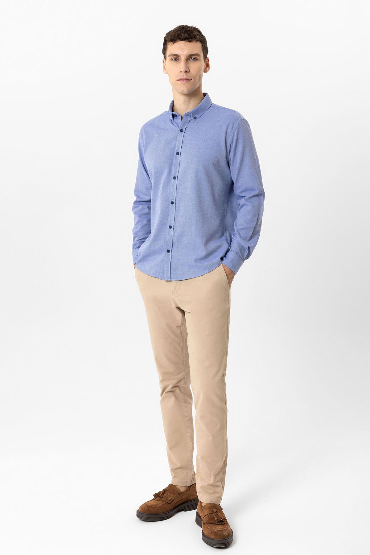 SLIM FIT CEPSİZ REGULAR GÖMLEK