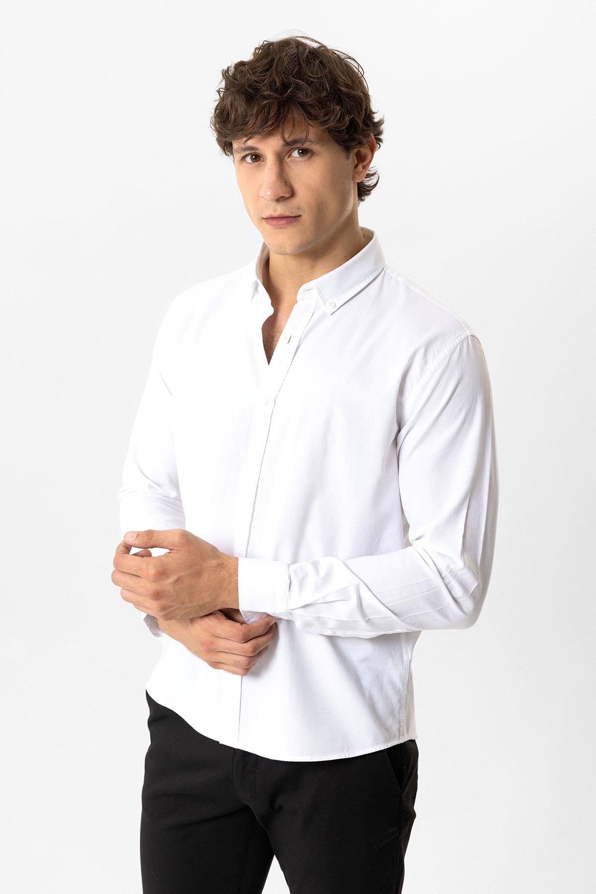 SLIM FIT CEPSİZ REGULAR GÖMLEK