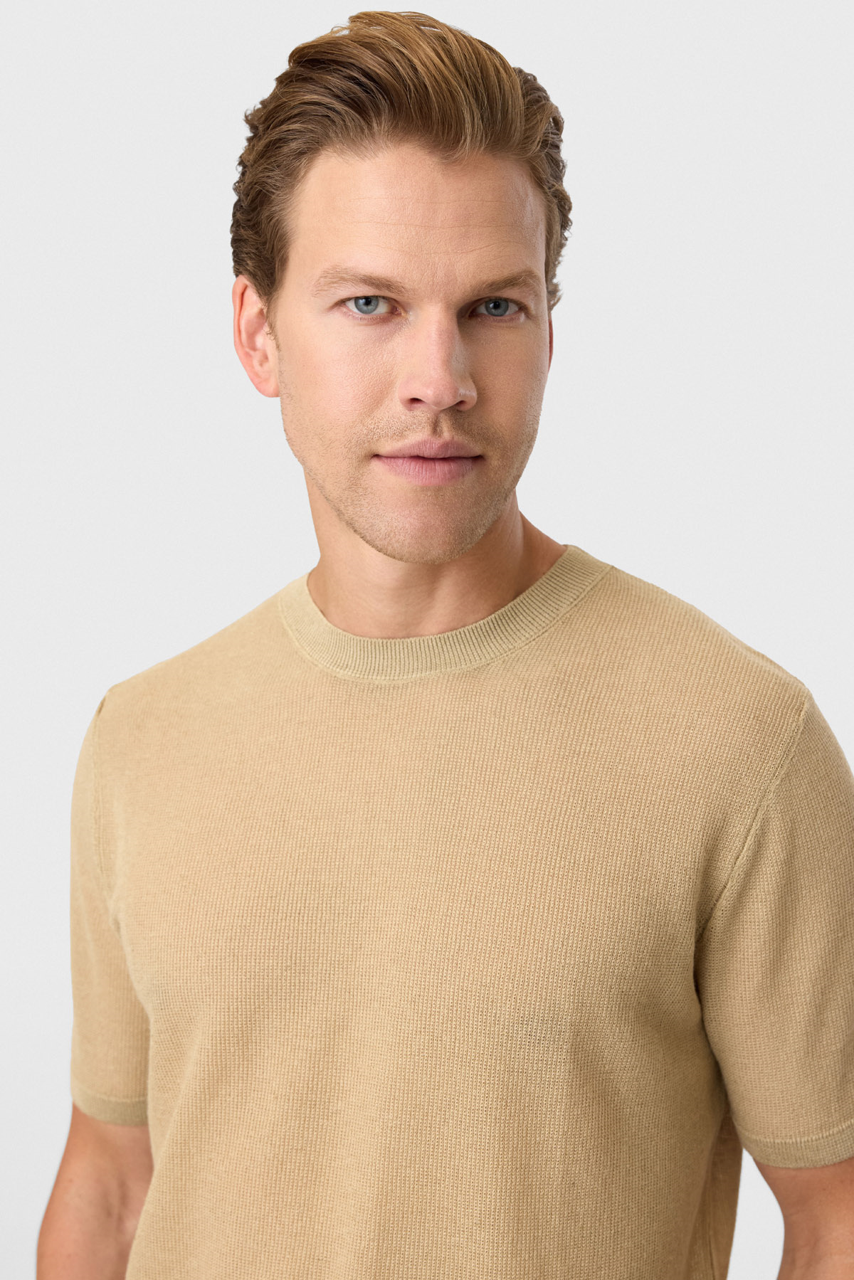 Taba Regular Fit Örme Triko