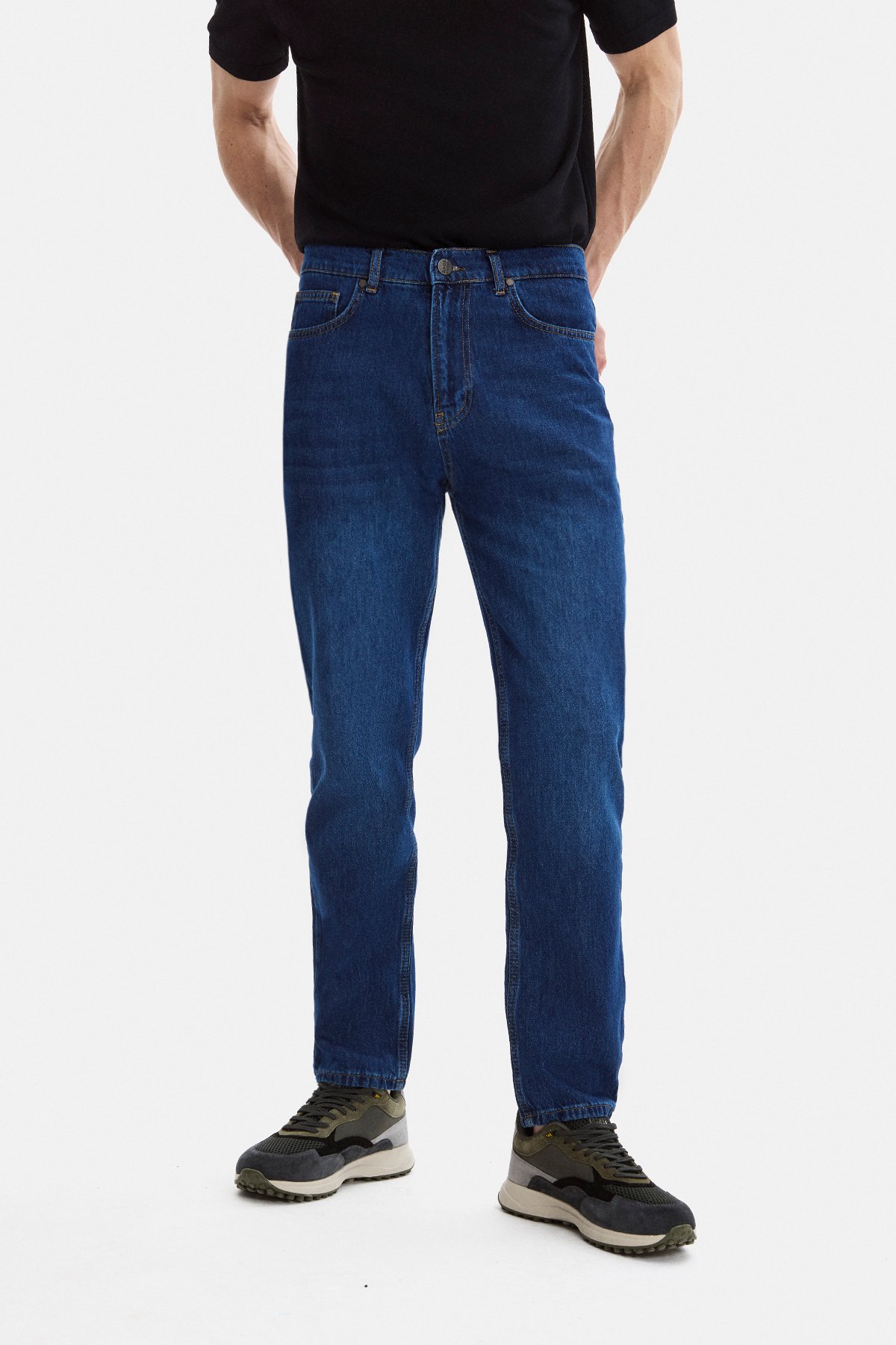 TAPERED FIT DENİM PANTOLON