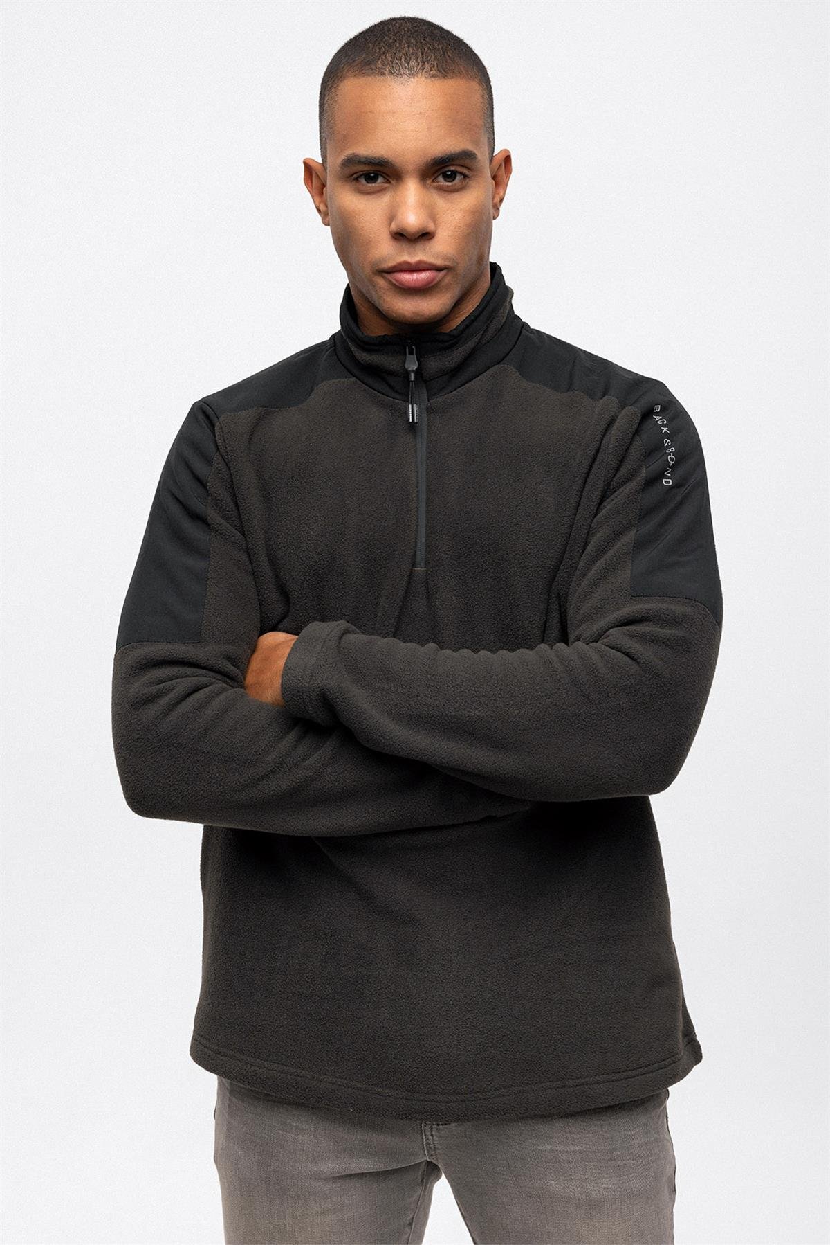 YARIM FERMUARLI POLAR SWEAT