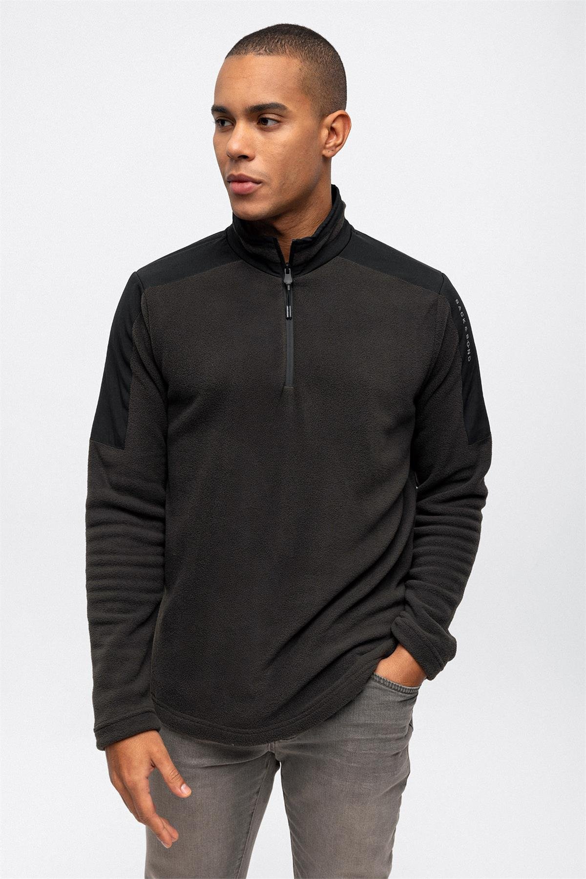 YARIM FERMUARLI POLAR SWEAT