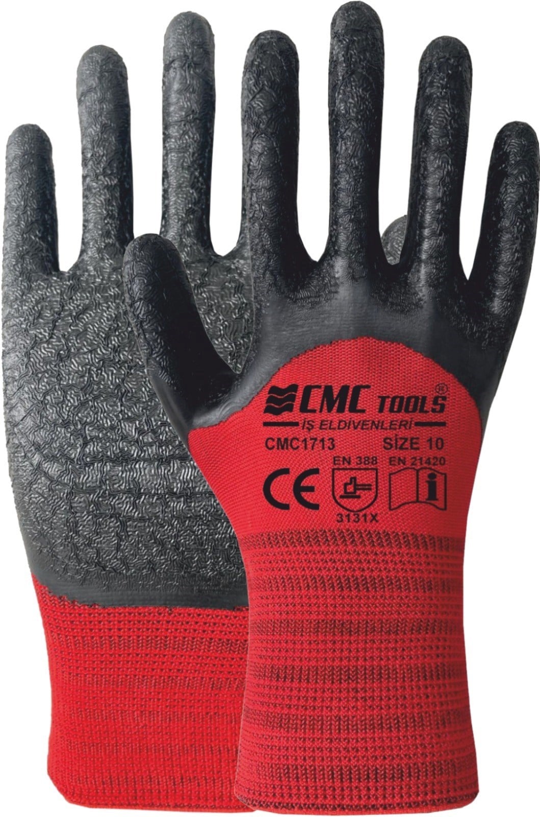 CMC 1713 KIRMIZI LATEX ELDİVEN | 12 Adet - 3/4İŞ SAĞLIĞI VE GÜVENLİĞİ EKİPMANLARICMCCMC1713-MAYCMC 1713 KIRMIZI LATEX ELDİVEN | 12 Adet - 3/4