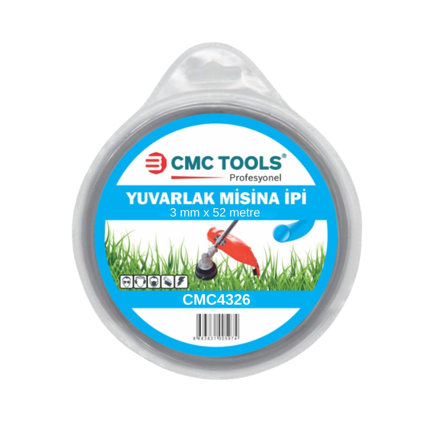 Misina İpi Yuvarlak 3 mm x 52 mtMakine Bıçak - Uç ve AksesuarlarıCMCmay-cmc4326Misina İpi Yuvarlak 3 mm x 52 mt