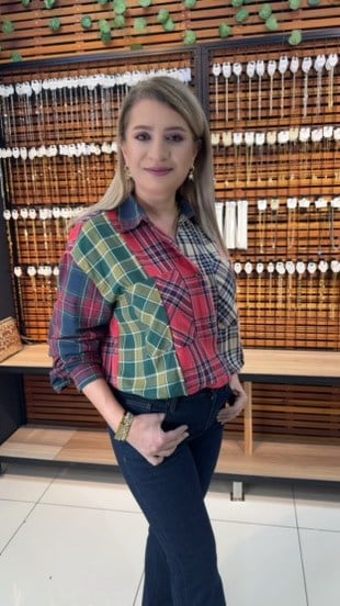 ÇOK RENKLİ EKOSELİ GÖMLEK