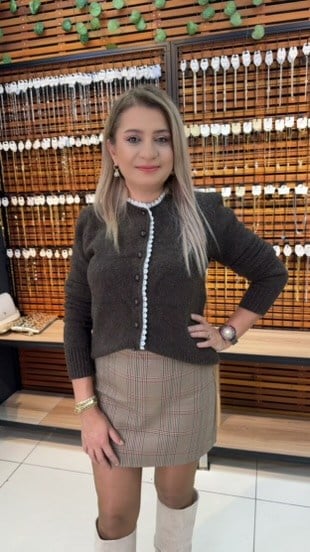 FİSTOLU KAHVE RENGİ HIRKA