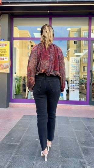FÜME MOM JEAN KESİK PAÇA