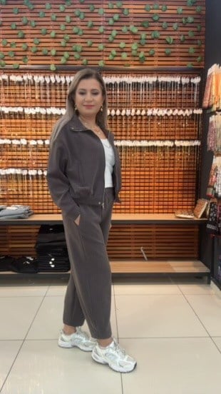 KAHVE RENGİ MODAL İKİLİ TAKIM