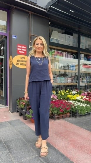 KOLSUZ LACİVERT TENSEL TAKIM