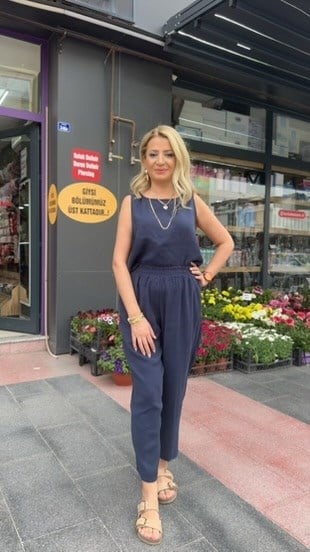 KOLSUZ LACİVERT TENSEL TAKIM