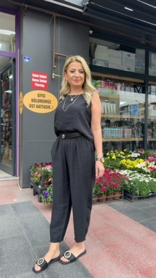 KOLSUZ SİYAH TENSEL TAKIM