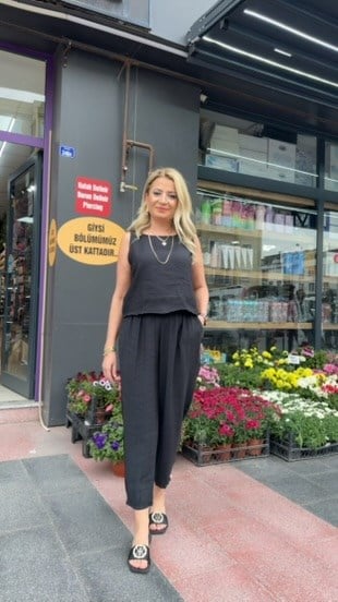 KOLSUZ SİYAH TENSEL TAKIM