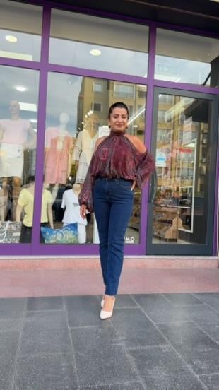 LACİVERT MOM JEAN 