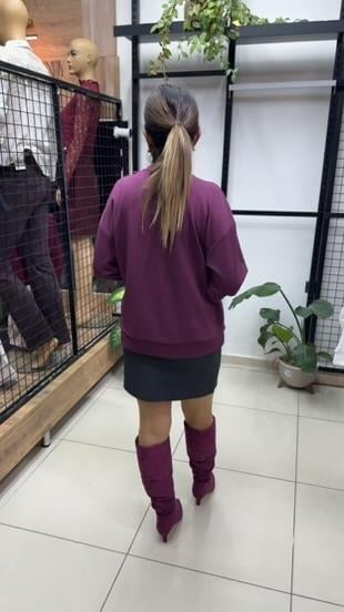 MODAL TAŞLI MÜRDÜM SWEAT