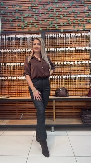 MUMLU SİYAH MOM JEAN 