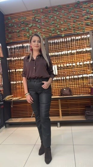 MUMLU SİYAH MOM JEAN 