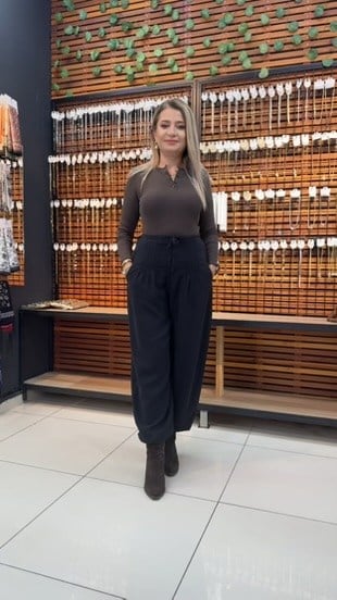SİYAH ŞALVAR PANTOLON
