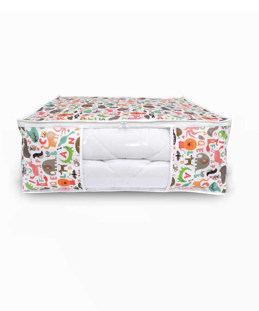 Vedsey Home Organizer 4'lü Set 50x70x25 - 50x25x20 Hayvan Baskılı Dolap İçi Ve Baza Altı Hurç