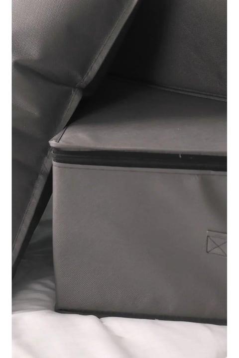Vedsey53 x 44 x 21 Cm Baza Altı & Dolap İçi Organizer, Yorgan & Yastık Düzenleyici Hurç Antrasit Gri
