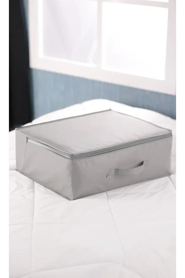Vedsey53 X 44 X 21 Cm Baza Altı & Dolap Içi Organizer, Yorgan & Yastık Düzenleyici Hurç Gri