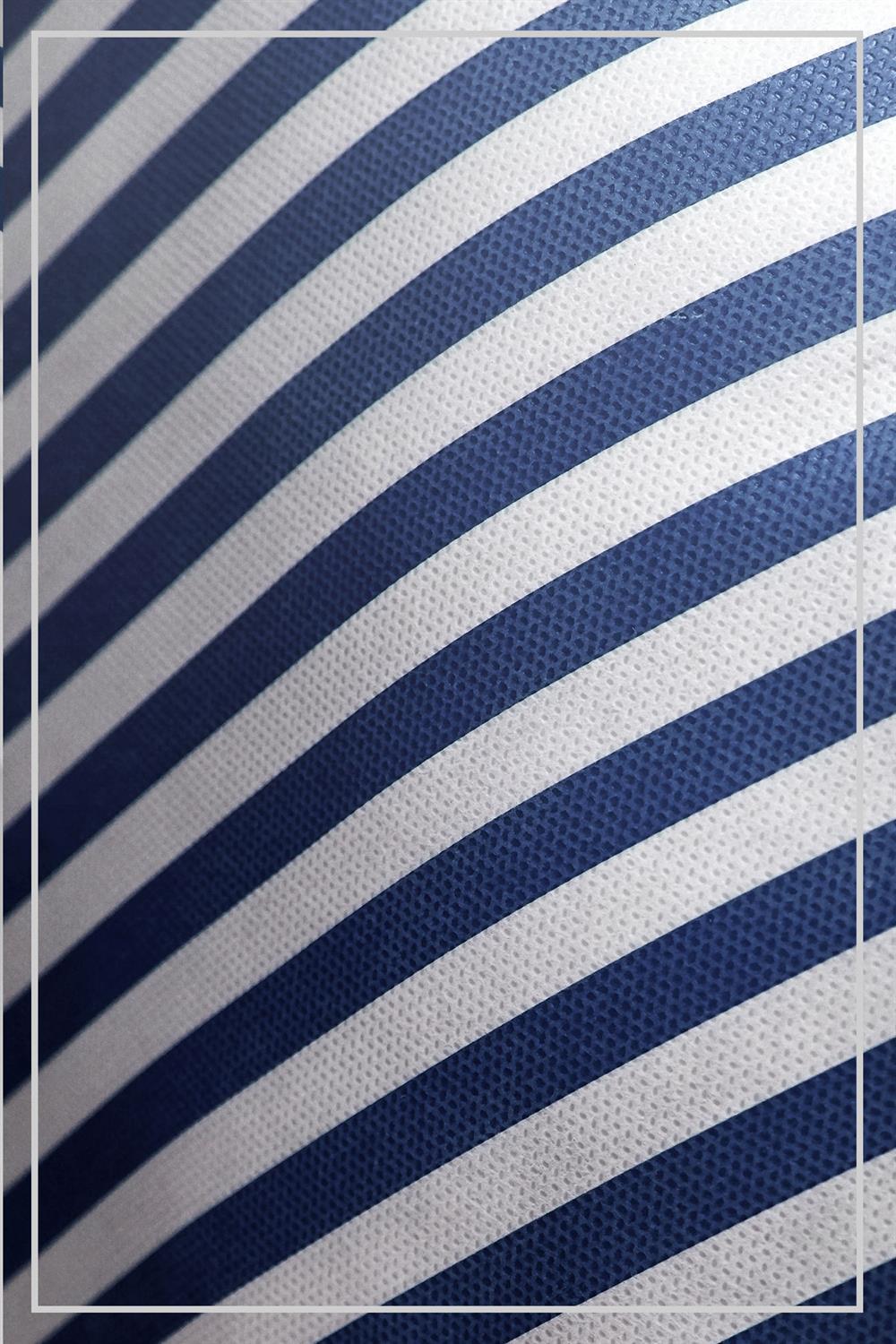 Vedsey Home Organizer5'li Set Yastık Düzenleyici Hurç Lacivert Çizgili 50x70 Cm