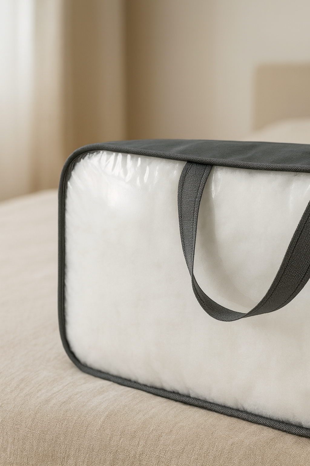 Vedsey Home OrganizerPvc & Şeffaf Telli Valiz Hurç 60x30x18