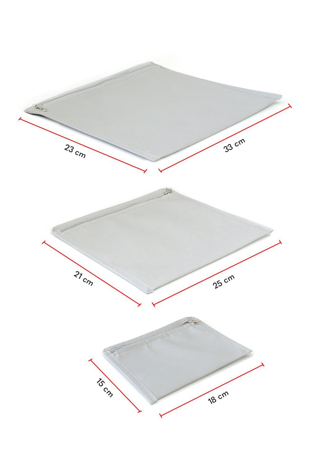 Vedsey Home OrganizerValiz Düzenleyici Set 6'lı Gri