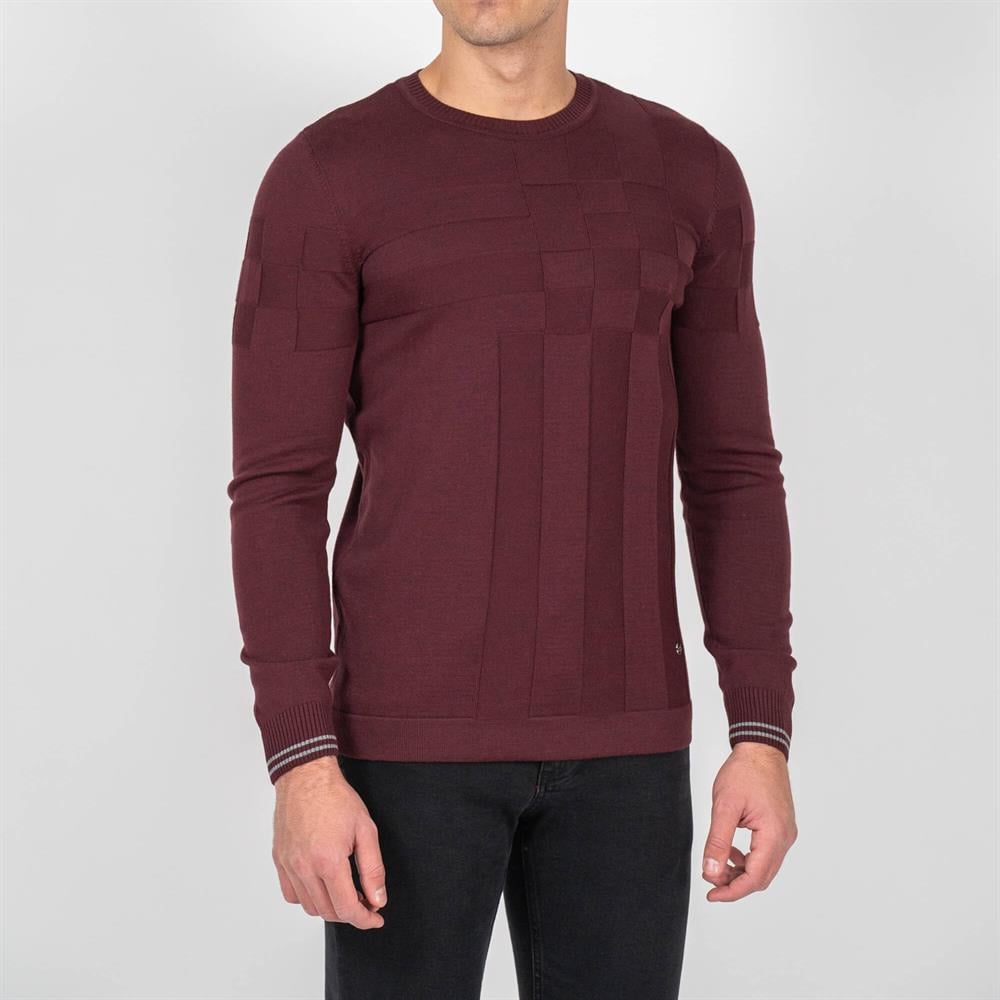  Mürdüm Erkek Triko Örgü Desenli Slim Fİt Kazak NCS JEANS 3638