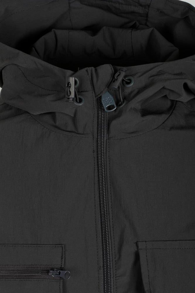 ERKEK Antrasit Waterproof Kapüşonlu Astarsız Slim Fit Baharlık ve Mevsimlik Mont 4511