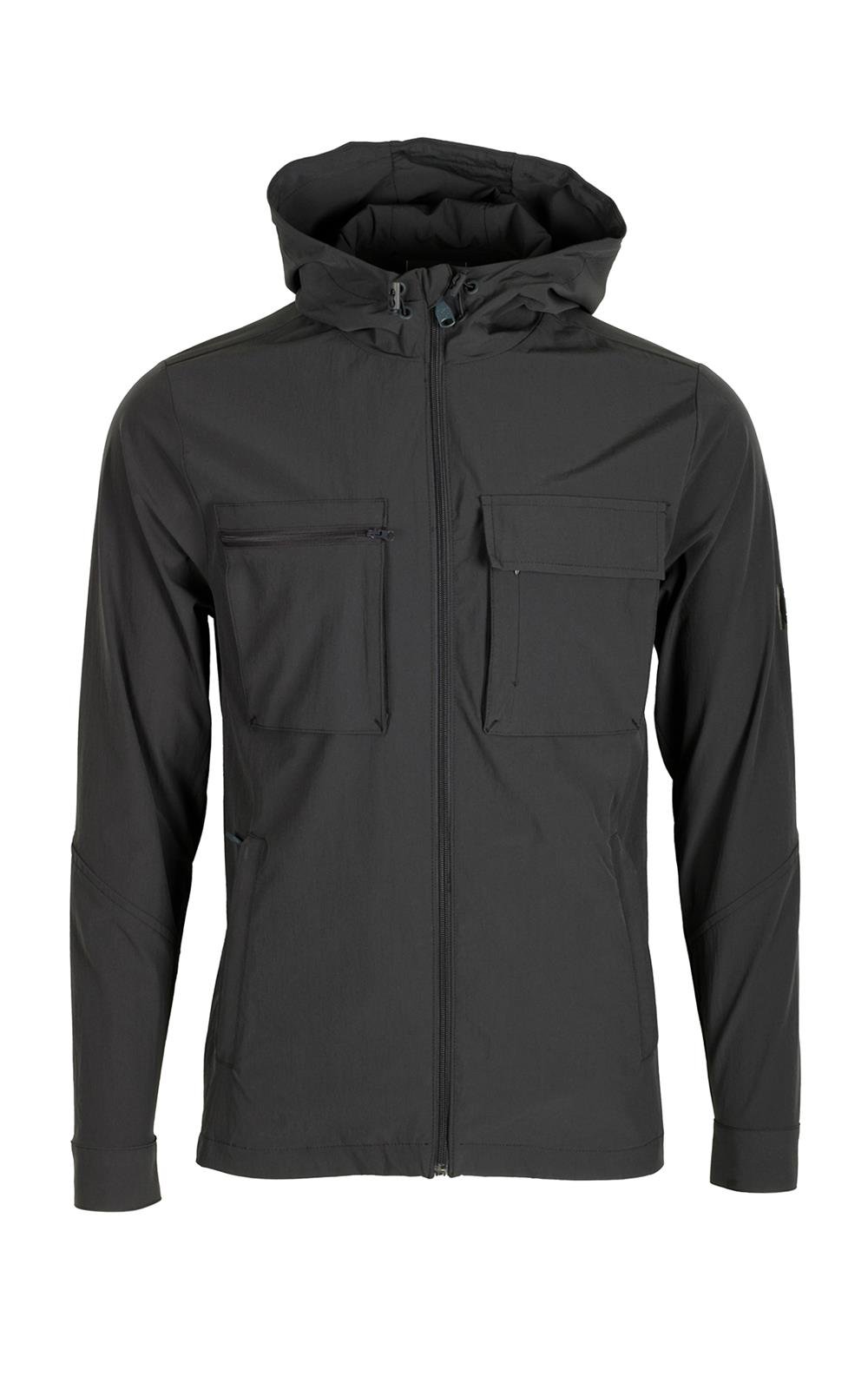 ERKEK Antrasit Waterproof Kapüşonlu Astarsız Slim Fit Baharlık ve Mevsimlik Mont 4511