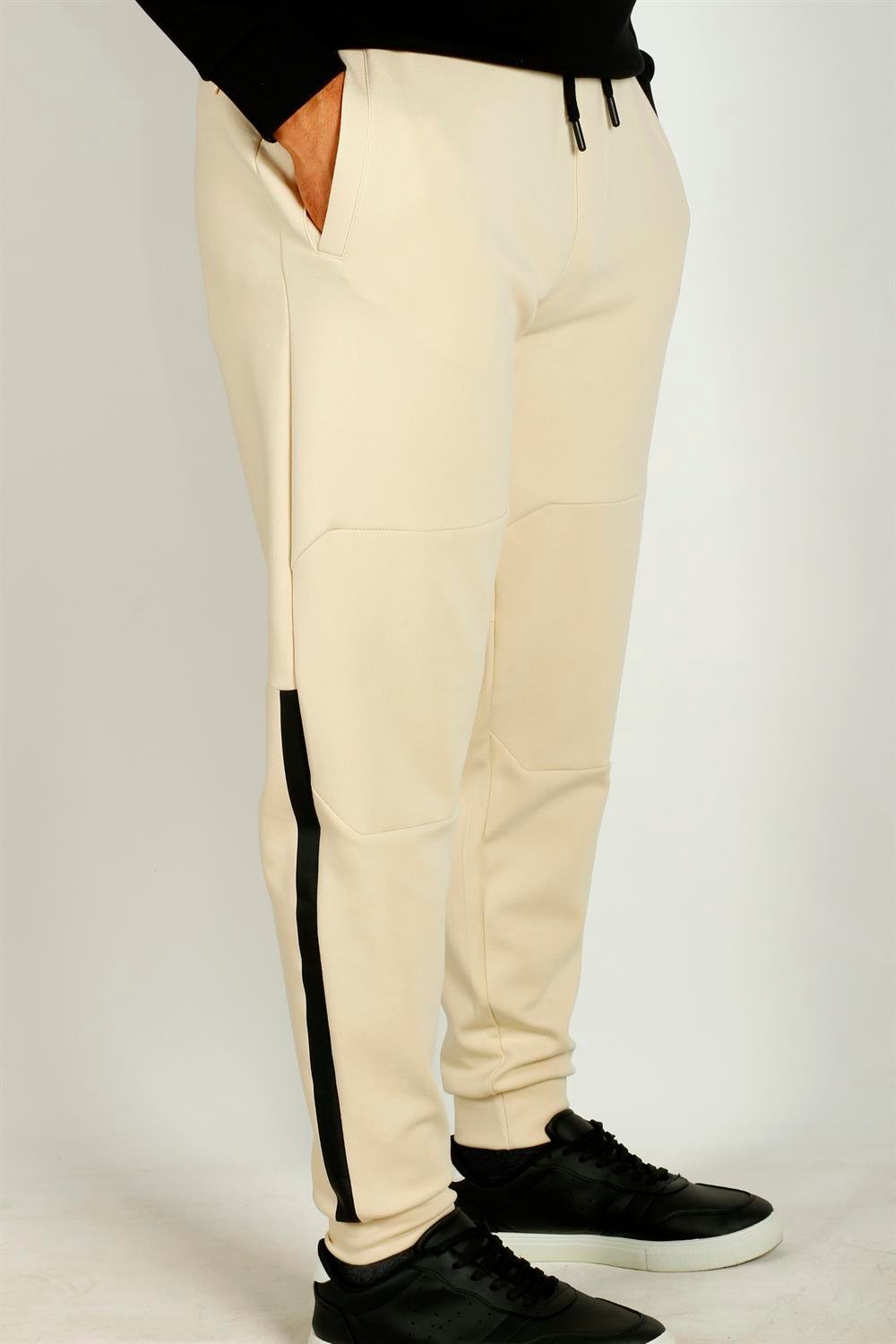 Erkek Bej Paça Lastikli Bel İp Detay Jogger Eşofman Altı NCS JEANS 1642