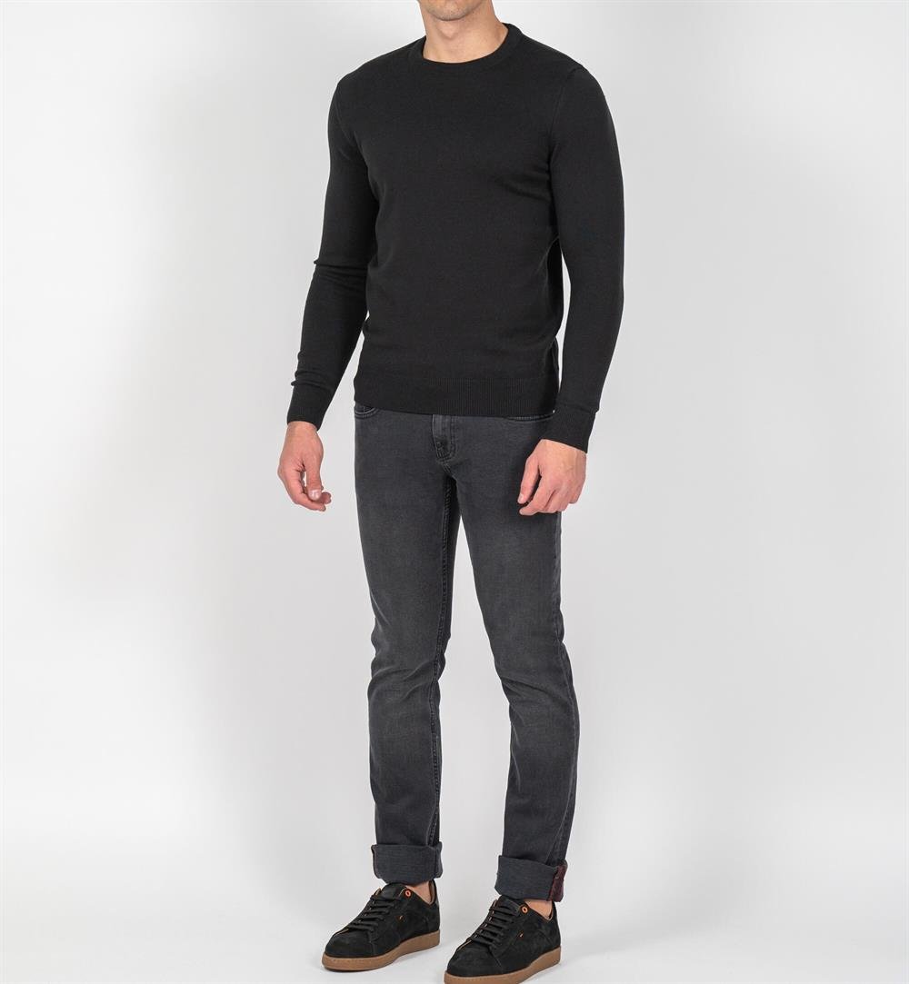 Erkek Bisiklet Yaka Triko Slim Fit Pamuklu Kazak NCS JEANS 3002