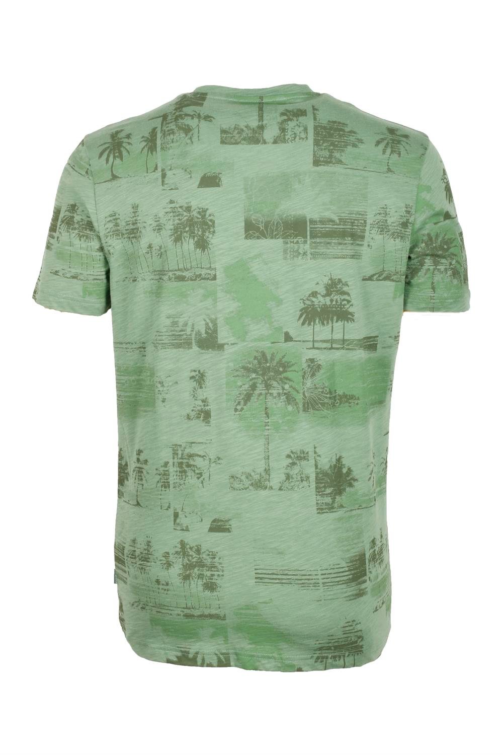 Erkek Çağla Slim Fit Baskılı Bisiklet Yaka %100 Pamuk T-shirt 1983