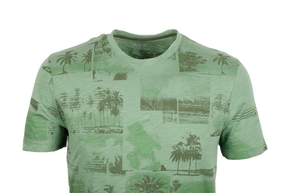 Erkek Çağla Slim Fit Baskılı Bisiklet Yaka %100 Pamuk T-shirt 1983