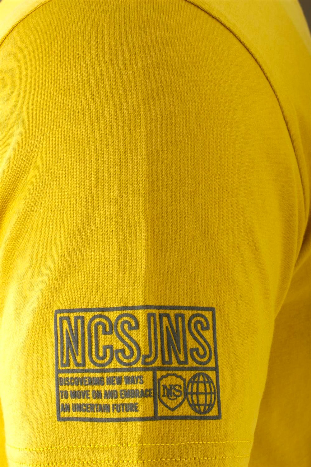 Erkek Citrone Bisiklet Yaka Slim Fit Baskılı %100 Pamuk T-shirt Jeans 1943